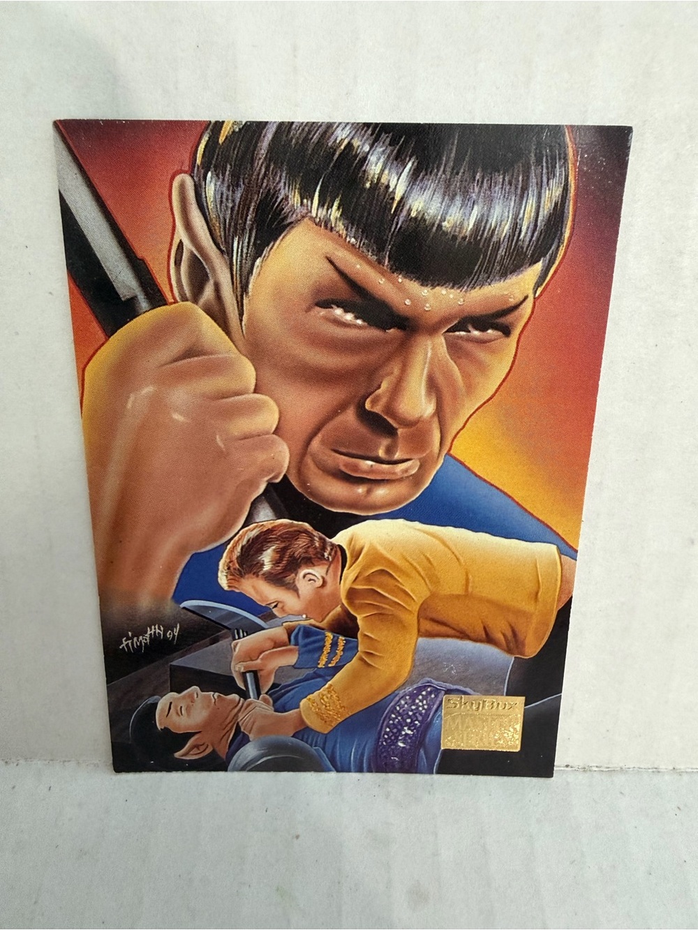 1994 Skybox Master Series Star Trek “Pon Farr” Artwork by Boris Vallego #89 card